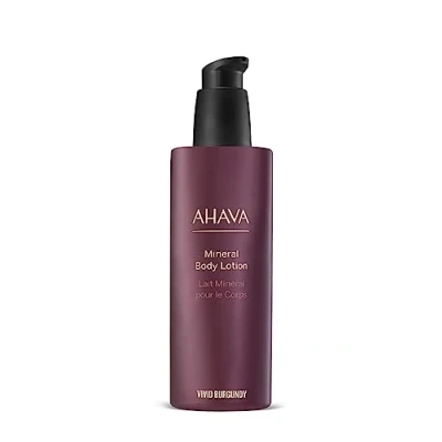 Abbildung von Ahava Vivid Burgundy Mineral BODY Lotion Feuchtigkeitspflege, Größe: 250 ml,
