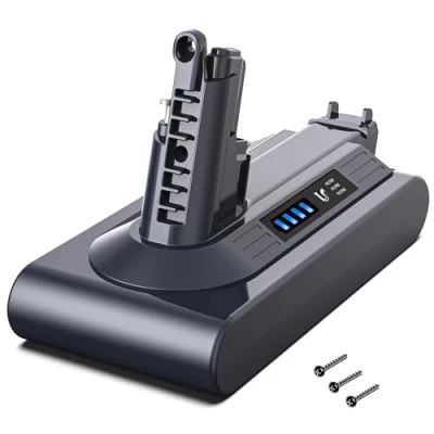 Abbildung von 6500mAh Akku für Dyson V10 SV12, Morpilot Ersatzakku Absolute Animal Motorhead Fluffy Extra Cyclone Staubsauger, Ersetzt 969352 02
