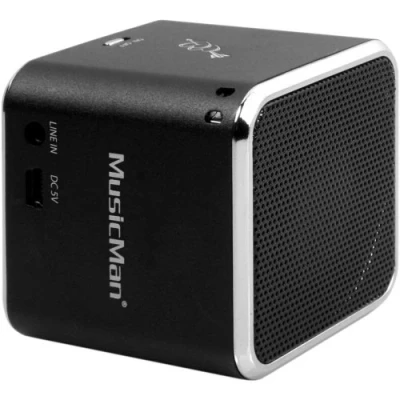 Abbildung von MusicMan mini Wireless Soundstation BT X2 (MP3 Player, Bluetooth) schwarz