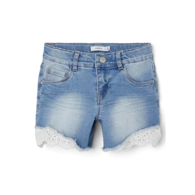 Abbildung von Name it Salli Jeans Shorts für Kinder, Größe: 92, Medium blue denim