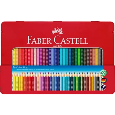 Abbildung von FABER CASTELL 112435 Buntstifte Colour Grip 2001, 36er Metalletui