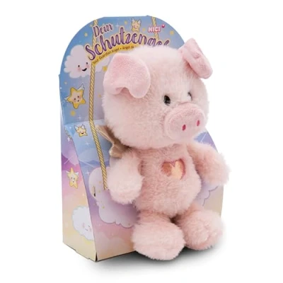 Abbildung von NICI Kuscheltier Schutzengel Schwein La Piggie 28cm in Geschenkbox rosa Weiches Plüschtier niedliches Stofftier zum Kuscheln &amp; Spielen tolle Geschenkidee für Kinder Erwachsene 61451