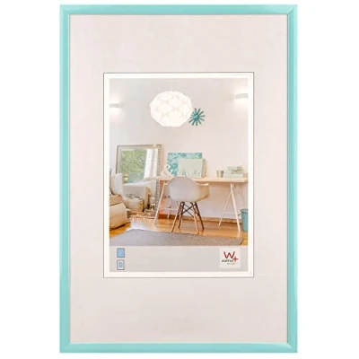 Abbildung von walther design Bilderrahmen türkis 20 x 30 cm New Lifestyle Kunststoffrahmen KV030U