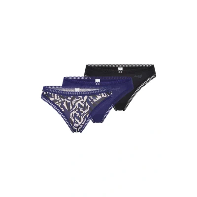 Abbildung von Sloggi GO Crush 3 PACK String, Damen, Größe: XS, Blue dark combination