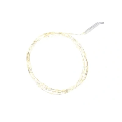 Abbildung von Ideen mit Herz LED Draht Lichterkette 1,5 cm Lichtabstand extra kleiner Lampenabstand warmweiß batteriebetrieben inkl. Timer Funktion (80 LEDs 150 Kabellänge)