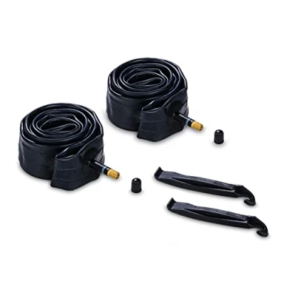 Abbildung von hauck Fahrradanhänger Schlauch Set 2x 20 Zoll Durchmesser inkl. Reifenheber, Ersatzreifen für Dryk Duo &amp; Plus (Bike Trailer Repair Kit, Black)