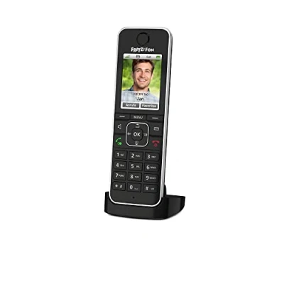 Abbildung von AVM FRITZ!Fon C6 Black DECT Komforttelefon (hochwertiges Farbdisplay, HD Telefonie, Internet /Komfortdienste, Steuerung Fritz!Box Funktionen) schwarz, deutschsprachige Version