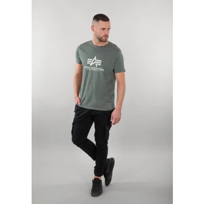 Abbildung von Alpha Industries Tshirt print, Größe: Small, Vintage green