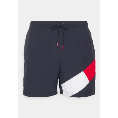 Abbildung von Tommy Hilfiger Drawstring Badeshorts, Herren, Größe: Small, Black