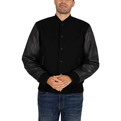 Abbildung von Schott USA Bomberjacke, Herren, Größe: Small, Black/black