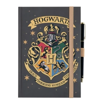 Abbildung von Grupo Erik Notizbuch mit Stift Harry Potter A5 Weiß Klein Reisetagebuch zum selberschreiben Bullet Journal Dotted Tagebuch Mädchen und Jungen Merch