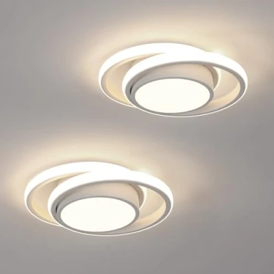 Abbildung von Comely 2 Stück Deckenlampe LED, 32W LED Deckenleuchte Rund, 2350LM Modern für Schlafzimmer Badezimmer Küche Gang Balkon, 4500K Neutrales Licht Durchmesser 280mm