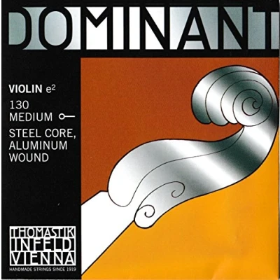 Abbildung von Thomastik Single string for Violin 4/4 Dominant E steel core, Aluminium Wound, Medium, Ball End