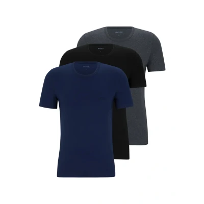 Abbildung von BOSS Classic 3 PACK Unterhemd/shirt, Herren, Größe: Medium, Open blue