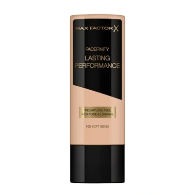 Abbildung von Max Factor Lasting Performance Foundation Soft Beige 105 Langanhaltendes Flüssig Make up Für die perfekte, schwerelose Grundierung 1 x 35 ml (1er Pack)