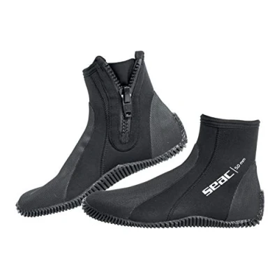 Abbildung von SEAC Regular 5 mm Premium Neopren Nassanzug Stiefel mit rutschfreier Sohle und Seitenreißverschluss