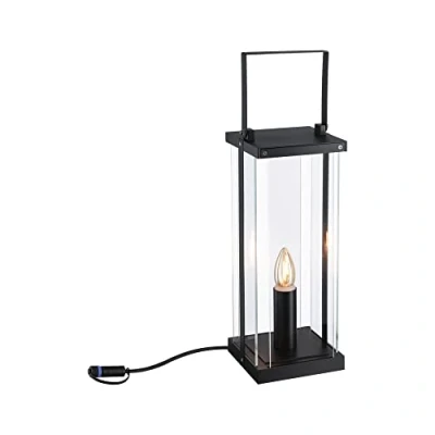 Abbildung von Paulmann 94318 Plug &amp; Shine LED Außenleuchte Classic Lantern 40cm 24V IP44 E14 Anthrazit Außenleuchten Aussenleuchten Gartenbeleuchtung 1900K, Metall