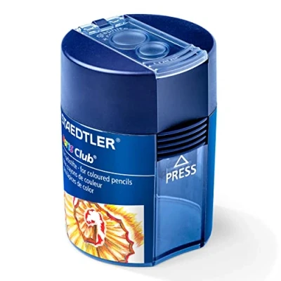 Abbildung von STAEDTLER 512 002 Doppelspitzdose Noris Club, Rund, Anspitzer