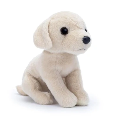 Abbildung von Zappi Co Buddy der weiße Labrador Plüschhund (15cm) Schneeweißer Welpe Weich, Kuschelig, Recycelt Idealer Begleiter für Hundeliebhaber