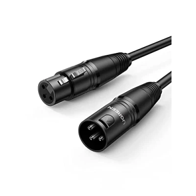 Abbildung von UGREEN Mikrofonkabel XLR Stecker auf Busche Kabel Schwarz (5M)