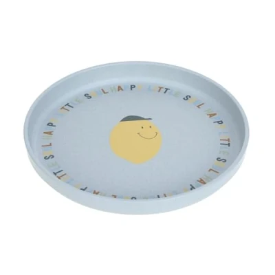 Abbildung von LÄSSIG Kinder Teller ohne Melamin, BPA frei, für Spülmaschine und Mikrowelle/Plate Happy Fruits Lemon