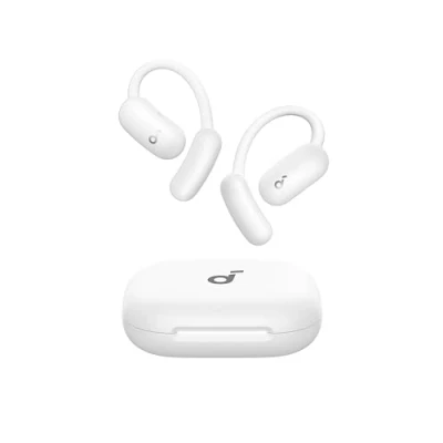 Abbildung von soundcore AeroFit 2 von Anker, Open Ear Kopfhörer, anpassbare Ohrbügel, Fester Halt, tiefer Bass, Hi Res Wireless Audio, 42h Spielzeit, Bluetooth 5.4, kabelloses Laden, IP55, klare Anrufe durch KI