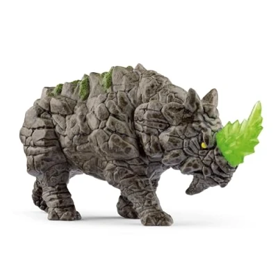 Abbildung von schleich ELDRADOR CREATURES 70157 Kampfrhino Fantasy Monster Actionfigur mit Realistischen Details Gefährliches Nashorn Beweglichem Kopf, Figuren ab 7 Jahren