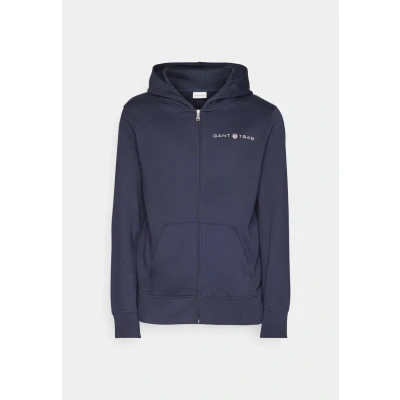 Abbildung von GANT Graphic Hoodie Sweatjacke, Herren, Größe: Medium, Evening blue