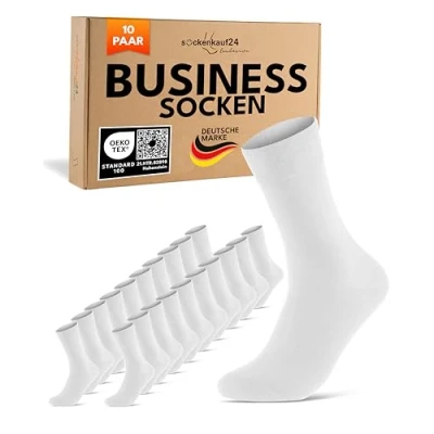 Abbildung von 10 Paar Sneaker Socken Herren Damen Baumwolle Komfortbund ohne Naht 70102T WP (Weiß 47 50)