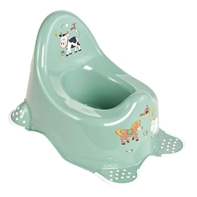 Abbildung von keeeper Funny Farm Babytopf, Ab ca. 18 Monate bis 3 Jahre, Anti Rutsch Funktion, Adam, Nordic Green