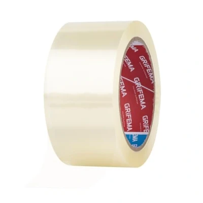 Abbildung von GRIFEMA GA4003 1, Geräuscharmes Paketklebeband, Paketband für Versand, Umzug und Lagerung, Transparent Verpackungsband, 66 m x 50 mm