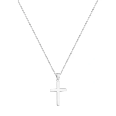Abbildung von Elli Cross Halskette, Damen, Größe: 45, Silberfarben