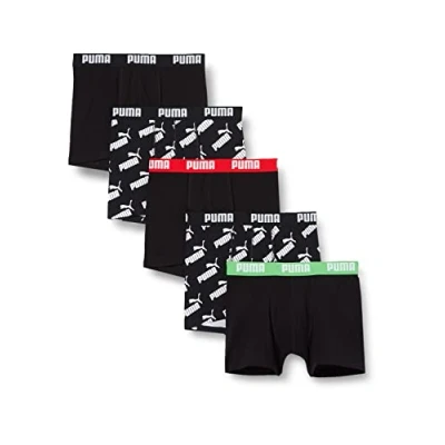 Abbildung von Puma Jungen Boys AOP Boxer 5p Amazon Unterwäsche, Black Combo, 170 176 EU