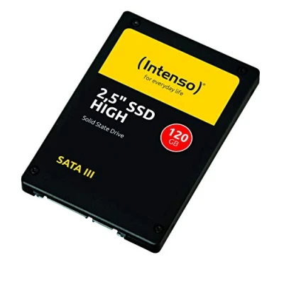 Abbildung von Intenso Interne 2,5&quot; SSD SATA III High, 120 GB, 520 MB/Sekunden, Schwarz