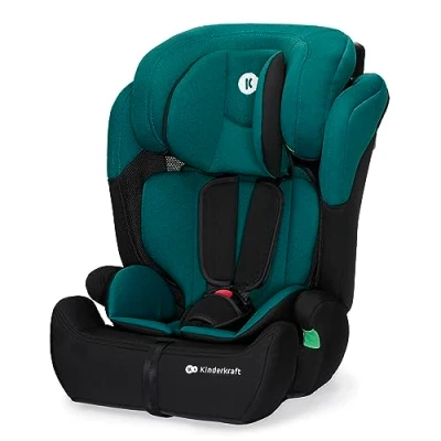 Abbildung von Kinderkraft Kinderautositz COMFORT UP I SIZE, Autokindersitz, Autositz, Kindersitz, für Kinder von 76 150 cm, 5 Punkt Sicherheitsgurt, Einstellbare Kopfstütze, ECE R129/03, Grün