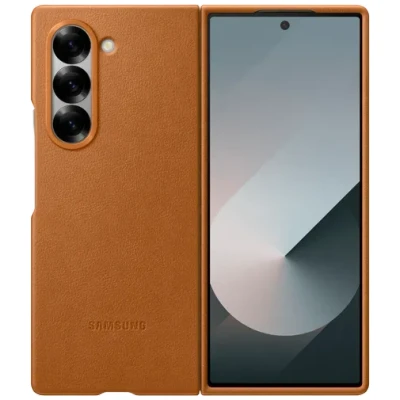 Abbildung von Samsung Pu Leder Back Cover Braun Galaxy Z Fold 6