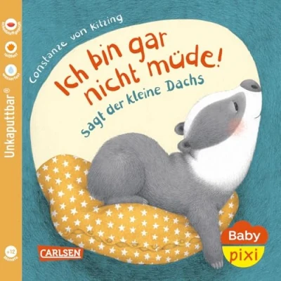 Abbildung von Baby Pixi (unkaputtbar) 121: Ich bin gar nicht müde! sagt der kleine Dachs: Buch zum Mitmachen ab 12 Monaten (121)