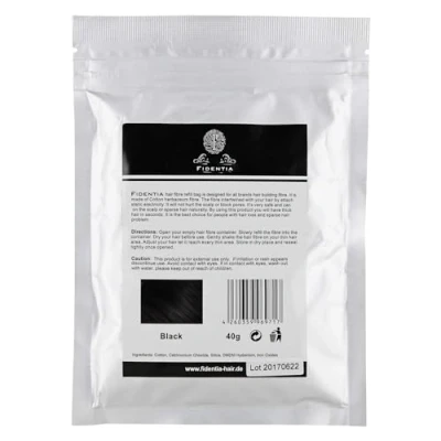 Abbildung von Fidentia Premium Schütthaar 40g Nachfüllpackung Black Schwarz