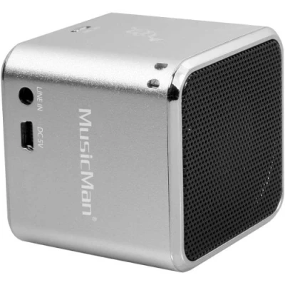 Abbildung von MusicMan mini Wireless Soundstation BT X2 (MP3 Player, Bluetooth) silber