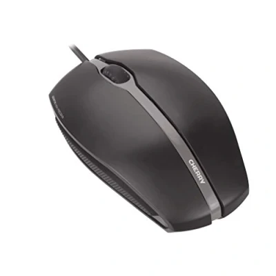 Abbildung von CHERRY GENTIX CORDED, Kabelgebundene Maus, Präzises Scrollrad, Optischer Sensor, Symmetrisches Design für Links &amp; Rechtshänder, Kabel 1,8 m, USB 2.0, Schwarz