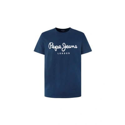 Abbildung von Pepe Jeans Original Stretch Tshirt print, Herren, Größe: XXL, Azul marino