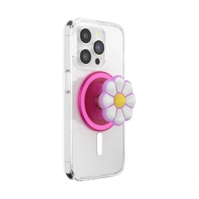 Abbildung von PopSockets: PopGrip Round für MagSafe Inklusive Adapterring Ausziehbarer Sockel und Griff mit einem Austauschbarem Top Smartphones Hüllen Doodle Daisy Boca