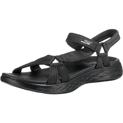 Abbildung von Skechers Damen On the go 600 Brilliancy Sport Sandalen, Black Textile Trim, 42 EU