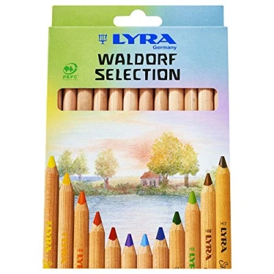 Abbildung von LYRA 3711121 Super Ferby Waldorf Selection Kartonetui mit 12 Farbstiften, Sortiert