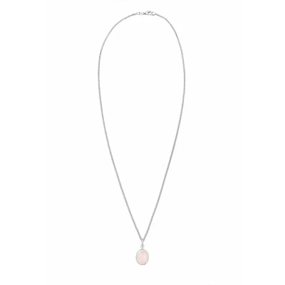 Abbildung von Elli Basic Rosenquarz Halskette, Damen, Größe: 45, Rosa