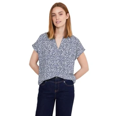 Abbildung von Street One Print Bluse, Damen, Größe: 36, Blau