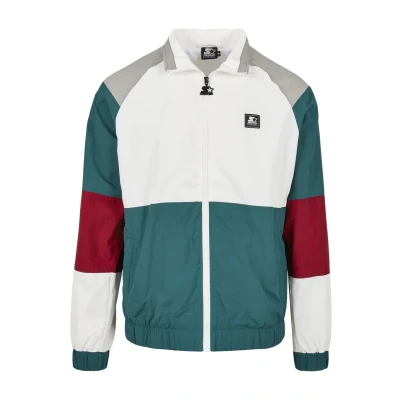 Abbildung von Starter Leichte Jacke, Herren, Größe: XXL, Retro grn/wht/brick rd/gry
