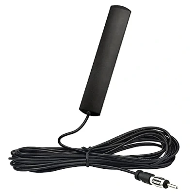 Abbildung von Bingfu Autoradio Antenne FM Scheibenantenne Universal Auto Patch Windschutzscheiben Paste mit Din Stecker 3M Verlängerungskabel für Fahrzeug LKW SUV Radio Stereo Empfänger Tuner