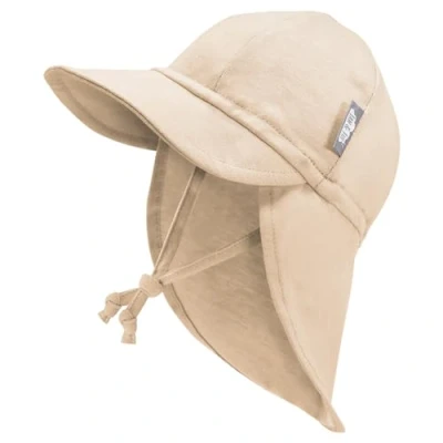 Abbildung von Jan &amp; Jul 50+ UPF Sonnenhut für Kleinkinder mit Bändern und weitem Rand (Hafer, Größe M: 6 24 Monate)