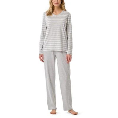 Abbildung von Schiesser LANG Casual Essentials SET Nachtwäsche Set, Damen, Größe: 36, Silbergrau mel